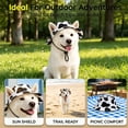 thumbnail image 6 of Outdoor Dog Sun Hat UV Protection Cap with Ear Holes Breathable Canvas Adjustable Strap for Small Medium Dogs Cats Comfortable Fit for Hiking Beach Adventure, 6 of 10