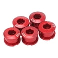 thumbnail image 3 of Plateau de Chaîne Simple, Plateau de Chaîne de Vélo 5 Pcs en Alliage d'Aluminium Ultra Léger pour Vélo de Route Rouge, 3 of 8