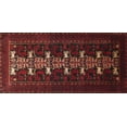 thumbnail image 1 of Ahgly Company Indoor Rectangle Traditional Cranberry Red Animal Area Rugs, 3' x 5', 1 of 6