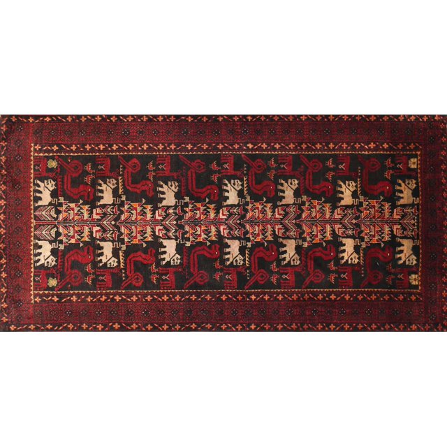 Ahgly Company Machine Washable Indoor Rectangle Traditional Cranberry Red Area Rugs, 5' x 8'