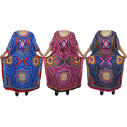 Mogul Lot Of 3 Pcs Womens Maxi Caftan Beach Cover Up Printed Kaftan Evening Dress Bohemian Clothing