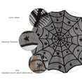 thumbnail image 2 of FESTFENDS Black Spiderweb Decor Spider Net Fabric 1Pcs Round Table Cloth for  Party Festivals, 2 of 8