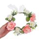thumbnail image 3 of GOOHOCHY Corona de flores: Diadema ajustable hecha a mano con rosas artificiales para mujer. Accesorio floral para el cabello, ideal para bodas, fiestas y festivales., 3 of 8