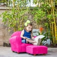 thumbnail image 5 of Fantasy Furniture CR38 Fantasy Furniture Roundy Chair Microsuede Brown with ottoman, 5 of 12