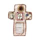 thumbnail image 5 of Santuario de bolsillo con cruz incluido el adorno Inside Novely Family Regalo Familia de arte liviano Oración Oración de bolsillo Oración Santuario Rojo, 5 of 8