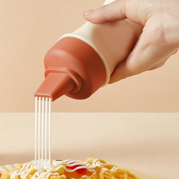 Raindrops Condiment Squeeze Bottle Multi-hole Kitchen Gadget Syrup Dispenser Supply