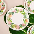 thumbnail image 5 of Efavormart 25 Pack | 9" Spring Floral Premium Dinner Paper Plates, Disposable Party Plates - 300 GSM, 5 of 11