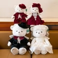 thumbnail image 3 of Juguetes rellenos lindos blancos del oso de peluche del día de San Valentín del oso el 15cm de la boda pequeños, 3 of 4