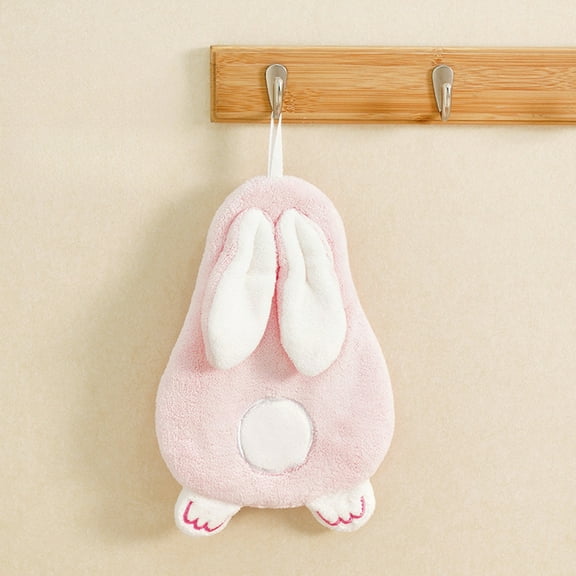 Isvgxsz Happy Easter Eggs Bunny Tail Hanging Kitchen Towels Rabbit Easter Day Dish Cloth Tie Towels Hand Towel Tea Bar Towels for Bathroom Farmhouse Housewarming Tabletop Home