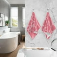 thumbnail image 6 of Dreamtimes Romantic Heart Printing Hand Towels, 2 PCS Pack 16 x 28 Inches Extra Absorbent Pure Cotton Towels, Super Soft Hand Towel for Bathroom, Hotel, Kitchen, Gym, 6 of 7