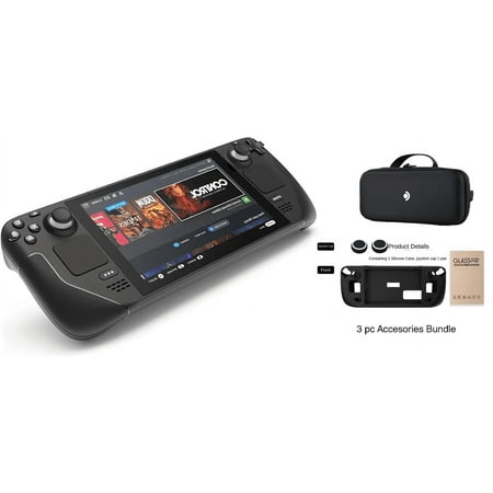 Valve Steam Deck 64GB Upgraded Handheld Gaming Console with Carring case, 16GB RAM, 1280 x 800 LCD Display