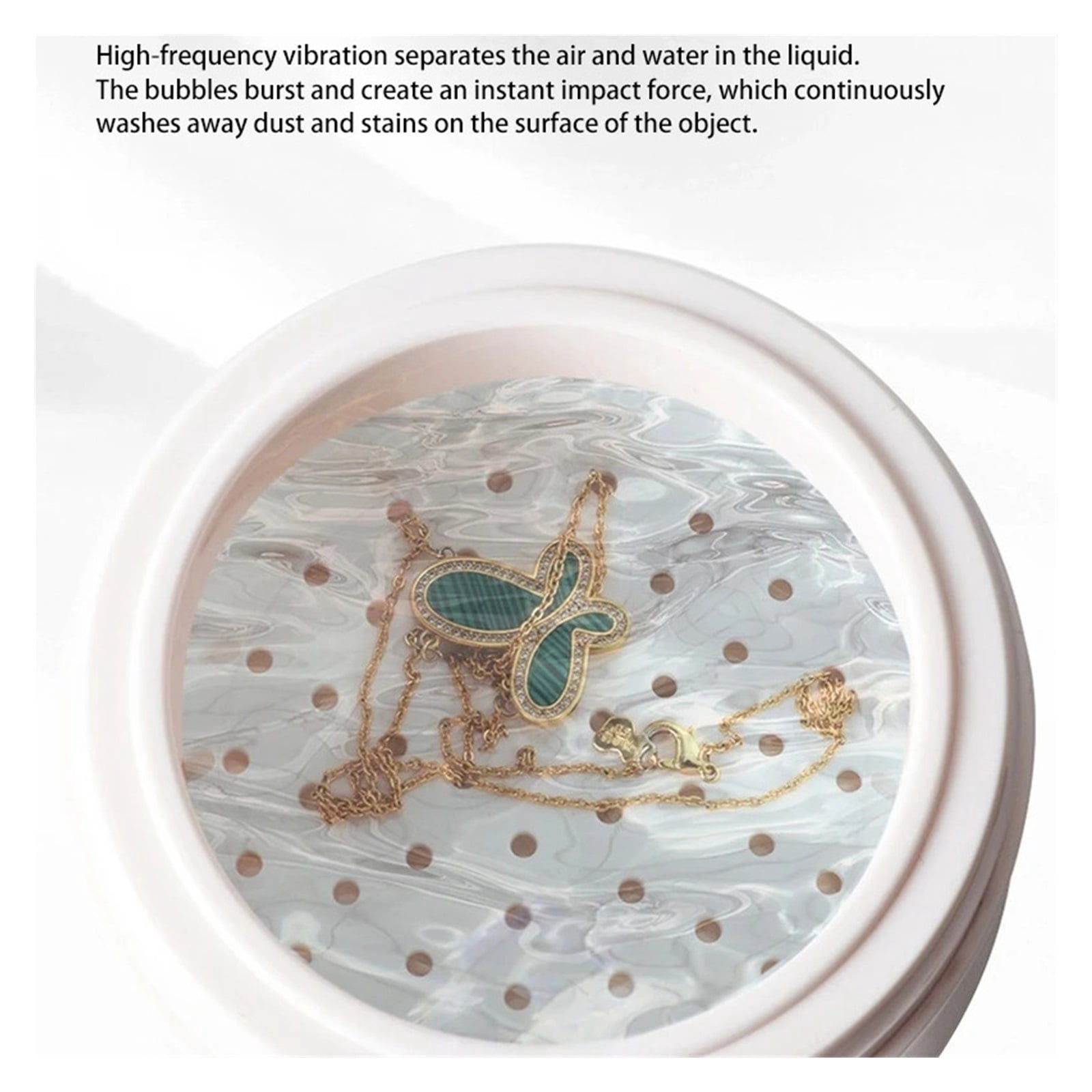 Jewelry Ultrasonic Cleaner Household Bracelet Ring Jewelry Cleaning Machine Watch Dentures Cleaning