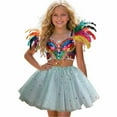 thumbnail image 4 of JIAYUE Carnival Girls Children Skirts Sequins Mini Elastic Waist Flared Tutu Skirt For Children Stylish Party Wear, 4 of 4