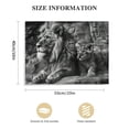 thumbnail image 3 of JRXY Lion and Lioness Canvas Wall Art Black and White Lion Poster Wild Animal Art Lion Wall Pictures African Lion Canvas Wall Art Modern Animal Pictures for Living Room Bedroom Office  20x16in, 3 of 6