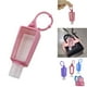 thumbnail image 1 of Funda portátil para cubrir botellas con botella transparente de 30 ml | Silicona flexible reutilizable | Soporte colgante de viaje para champú sanitizante de loción | Se adhiere a la bolsa o al, 1 of 9