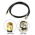 thumbnail image 2 of Uxcell RG58 Coaxial Cable with BNC Male to SMA Male Connectors 50 Ohm 3-ft 2 Pack, 2 of 6