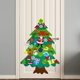 thumbnail image 4 of DIY Felt Christmas Tree Set with 32 Ornaments and LED String Lights for Toddlers Kids New Year Gift Xmas Gifts Home Door Wall, 4 of 4