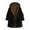 Black, variant on Womens Plus Size Winter Coats with Hood Sherpa Lined Warm Jackets Fashion Zip Up Jacket Comfy Fleece Outdoor Coat Loose Pockets Outerwear