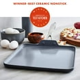 thumbnail image 2 of GreenPan Valencia Pro Healthy Ceramic Nonstick 11-Inch Square Griddle, 2 of 7