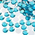 thumbnail image 1 of CHUANK Perles John 400 Pcs 12mm (SS50) / Strass Ronds en Acrylique Bleu Royal à Dos Plat, 1 of 4