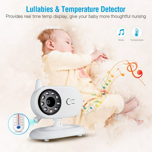 Barbala Baby Monitor 4,3 Moniteur vidéo pour bébé avec caméra