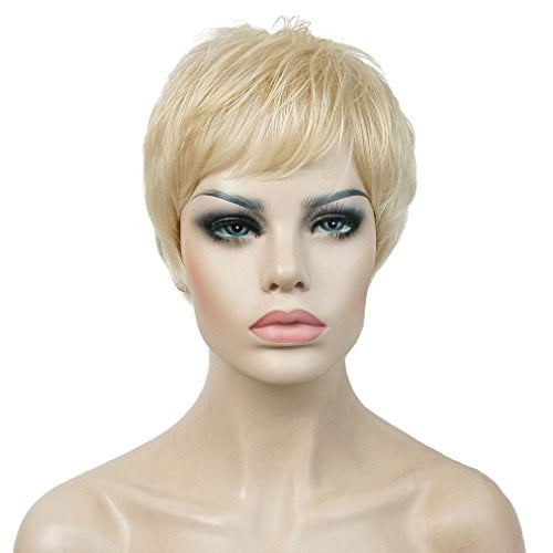 Lydell Very Short Layered Shaggy Full Synthetic Wig 613 Blonde Wigs Walmart Canada
