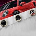 thumbnail image 4 of Homewish Teens Racing Car Curtains Pack of 2 (42x84 Each),Geometric Plaid Grid Curtains Blackout,Car Theme Bedroom Curtains,Super Cozy Room Decor, 4 of 6