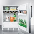 thumbnail image 4 of ADA compliant freestanding refrigerator-freezer for residential use, cycle defrost with deluxe interior, SS wrapped door, thin handle, and white cabinet, 4 of 4