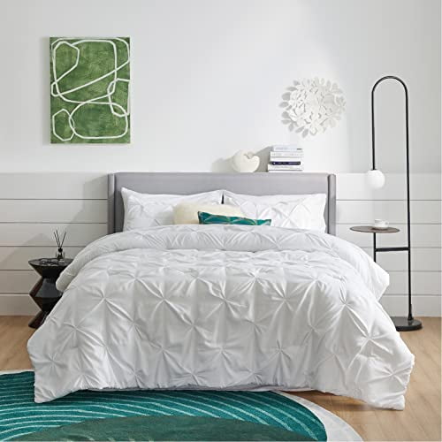 BEDSURE Queen Comforter Set - Bed in a Bag Queen 8 Pieces, Pintuck Beddding  Sets