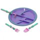 thumbnail image 1 of Newway Newway Constructiveeating Garden Fairy Plate & Utensils Children's Table Placemats 3 Piece Dinnerware & Plate Set, 1 of 5