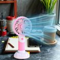 thumbnail image 5 of Taotanxi Mini Portable Fan Powerful Handheld Fan Rechargeable,3 Speeds Personal Small Hand Fan for Travel Makeup Eyelash Fan for Stylish Kids Girls Women USB Cute Design Pink, 5 of 6