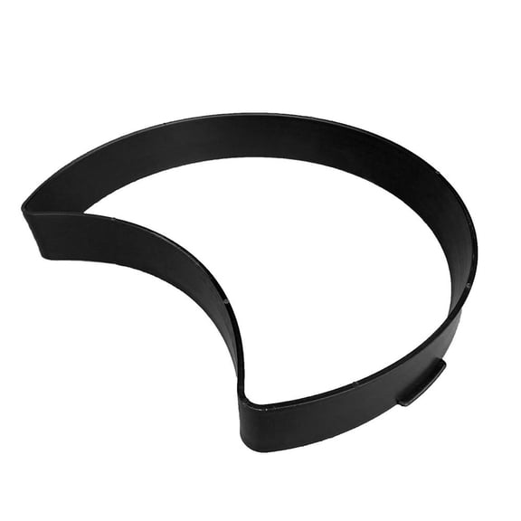 BESTYASH Garden Concrete Cement Mold Crescent Design Black Plastic for Lawn Pathway and Patio