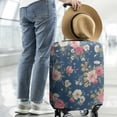 thumbnail image 2 of Pioneer Flower Floral Print Pattern Luggage Cover Fashion Suitcase Cover Baggage Covers Fit 25-28 Inch Luggage (Go Travel), 2 of 5