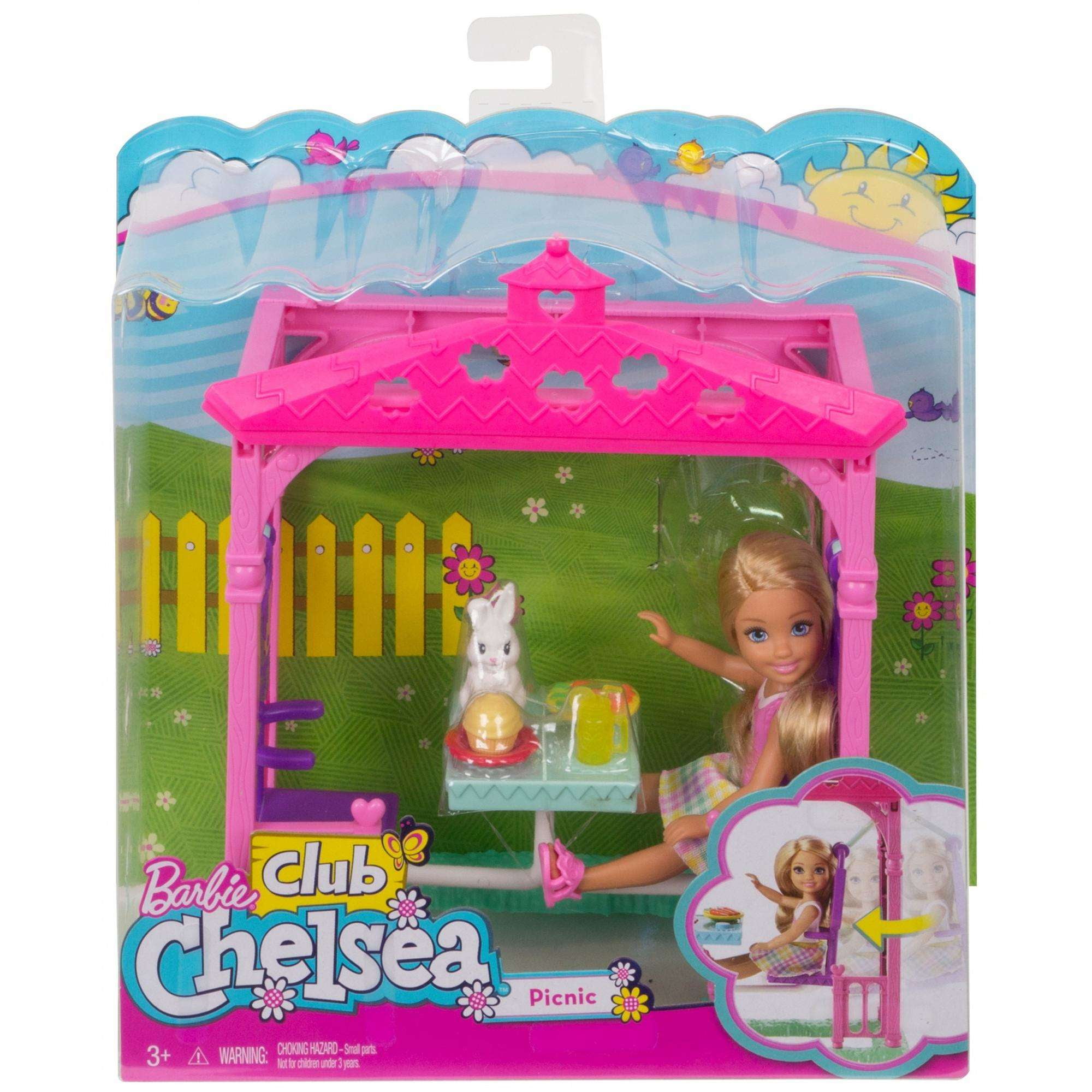 barbie club chelsea picnic doll & playset