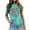 Mint Green-A, variant on Shadoumai Womens 3/4 Sleeve V Neck Valentine T Shirts Love Heart Printed Graphic Tee Tops