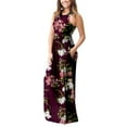 thumbnail image 3 of Aiyino Women's Sleeveless/Long Sleeve Plain Maxi Dresses Casual Long Dresses with Pockets, 3 of 6