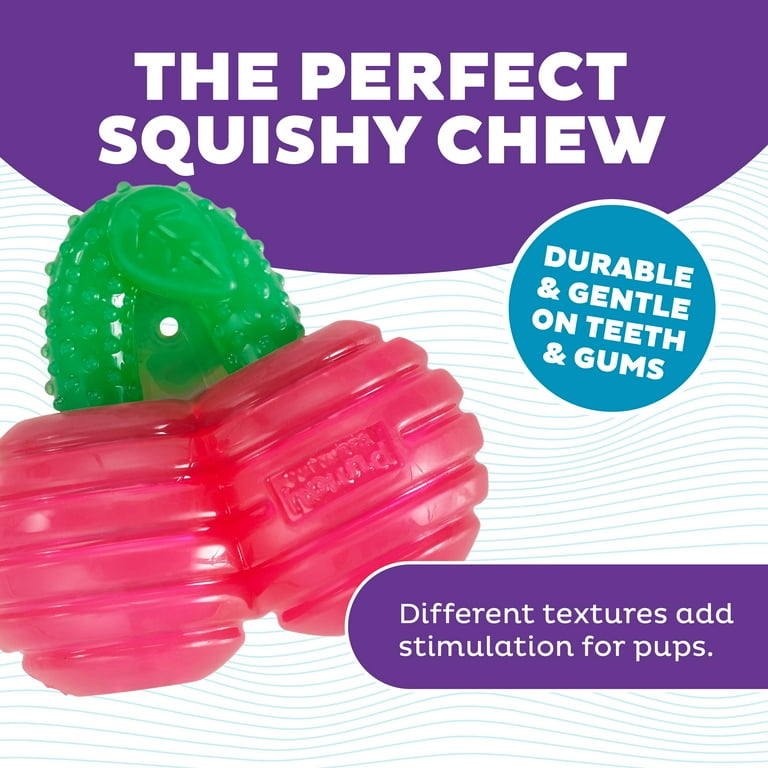 Outward Hound Gummiez Cherries Dog Toy & Treat Stuffer, 4″ x 4