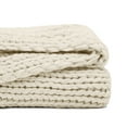 thumbnail image 6 of Comfort Canopy - Soft & Cozy Chunky Hand-Knit Throw Blanket, Ivory, 6 of 10
