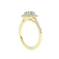 thumbnail image 4 of IGI Certified Double Halo Engagement Rings For Women, 1.40 Carat (ctw) Round Lab Grown Diamond Promise Ring For Her In 14k Solid Yellow Gold | F-G, VS-SI Quality Ring Size-6, 4 of 4