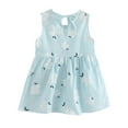 thumbnail image 2 of Summer Fashion Baby Girl Dress with Cartoon Print And Short Sleeve Dress, 2 of 7