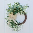 thumbnail image 2 of Farship 20Inch Spring Summer Wreath Artificial Green Olive Wreath with Olive Beans Wall Hanging Decorations for Front Door Indoor Outdoor Farmhouse, 2 of 6