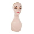 thumbnail image 2 of HILABEE Female Bald Mannequin Head 19inch Stable Base Manikin Display Model for Hats Orange no Shoulder, 2 of 8