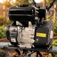 thumbnail image 4 of Heavy Duty Gas Garden Tiller, 7HP 212CC Engine, 32.5in Wide 10in Deep Cultivator with 6 Blades for Soil Preparation, 4 of 9