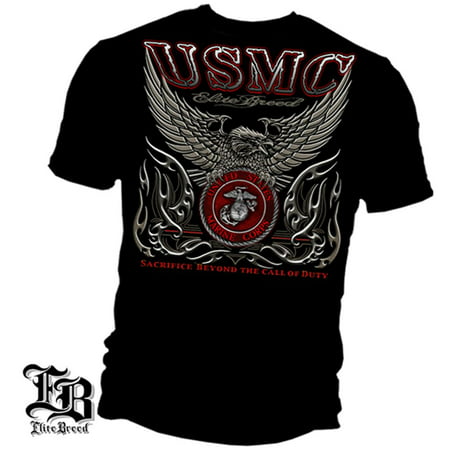 Cotton Elite Breed USMC Marine Corps T-Shirt