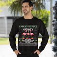 thumbnail image 3 of Christmas Sweatshirt, Apparently We're Trouble Funny Flamingo Squad Christmas Sweatshirt, Cute Bird Group Holiday Jumper, Witty Best Friend Gift for Her, 3 of 5
