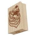 thumbnail image 1 of Snarling Angry Bear Head Rectangle Rubber Stamp Stamping Scrapbooking Crafting - Small 1.7in, 1 of 7