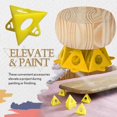 thumbnail image 3 of Mini Painting Stands for Canvas and Cabinet Door Risers Pouring Paint Support Yellow Plastic, 3 of 6