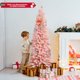 thumbnail image 4 of Árbol de Navidad Artificial Costway nevado 180 cm 460 Puntas ramas Base metálica Rosa, 4 of 10