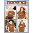 thumbnail image 5 of XCHQRTI Pumpkin Plus Size Women Tshirt Its Fall Yall Thanksgiving Short Sleeve Graphic Tees, 5 of 8