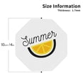 thumbnail image 3 of Disketp Summer Funny Coasters,6 Pcs Leather Coasters With Holder, Perfect Housewarming Hostess Gifts,Protect Furniture From Water Marks Scratch And Damage, 3 of 9